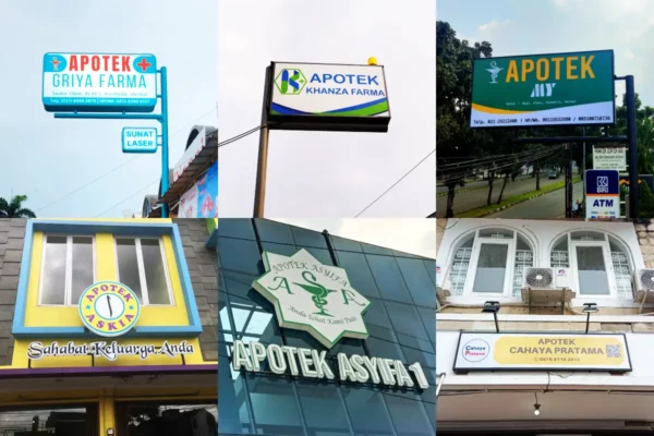 Referensi Neon Box Apotek Dengan Desain Yang Menarik
