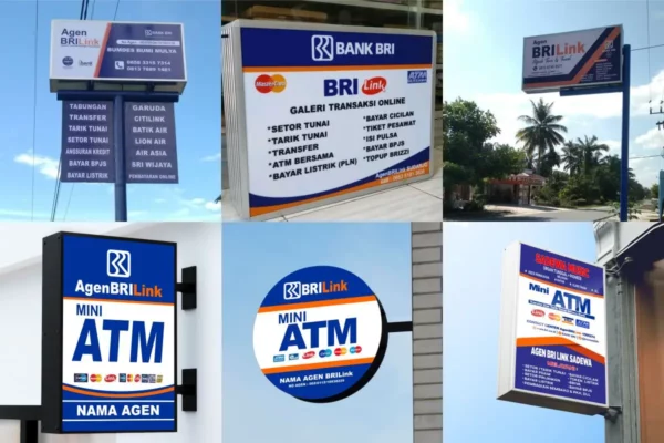 Neon Box BRILink: Contoh dan Referensi Desainnya